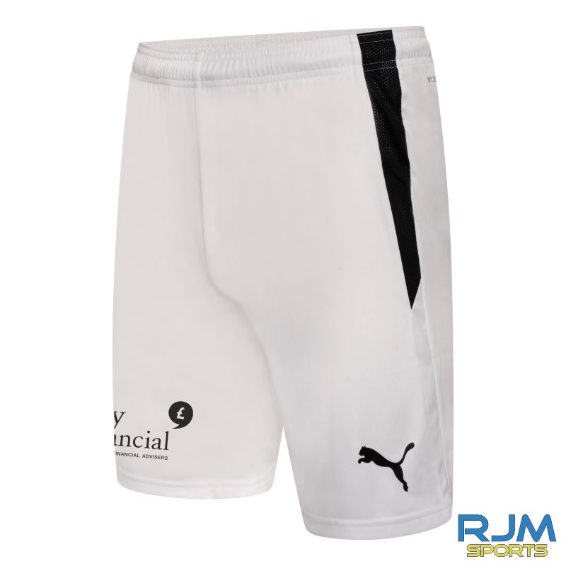 Brora Rangers FC Puma Team Liga Away Shorts White