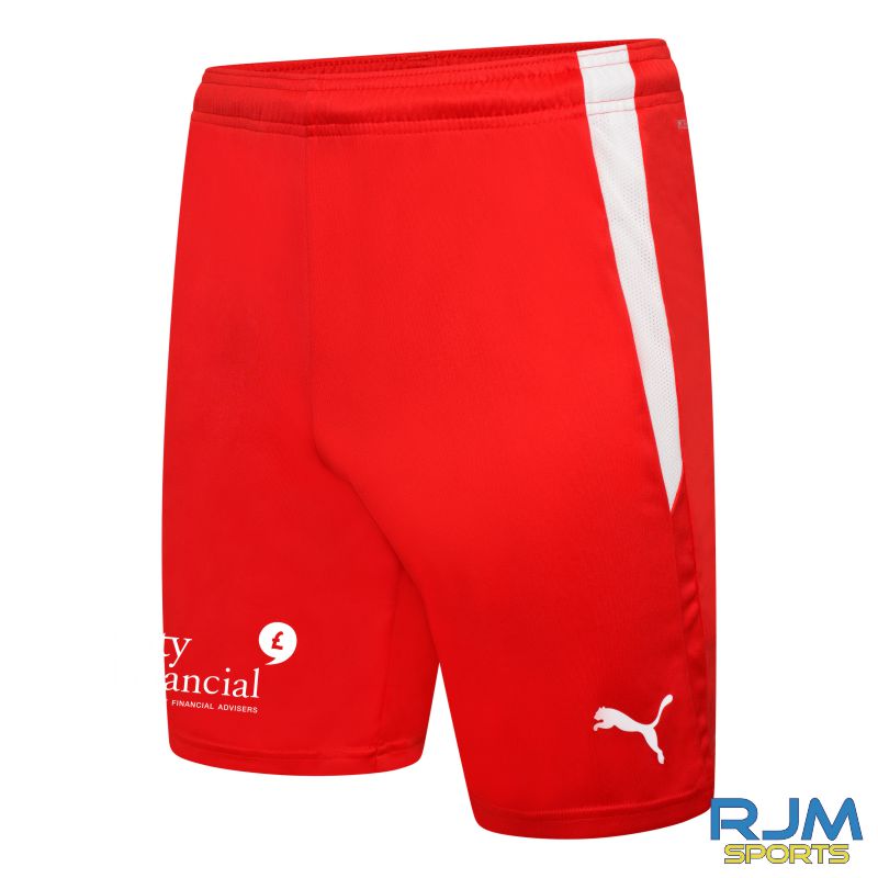 Brora Rangers FC Puma Team Liga Home Shorts Red