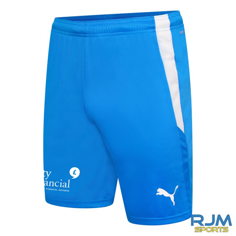 Brora Rangers FC Puma Team Liga Home Goalkeeper Shorts Electric Blue