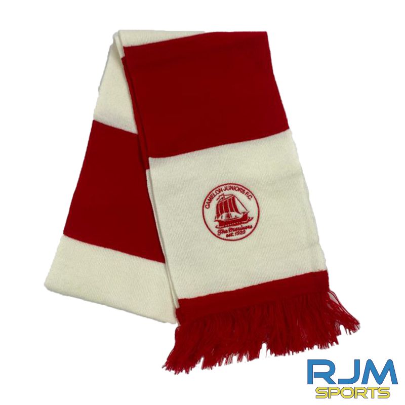 Camelon Juniors FC Scarf Red/White