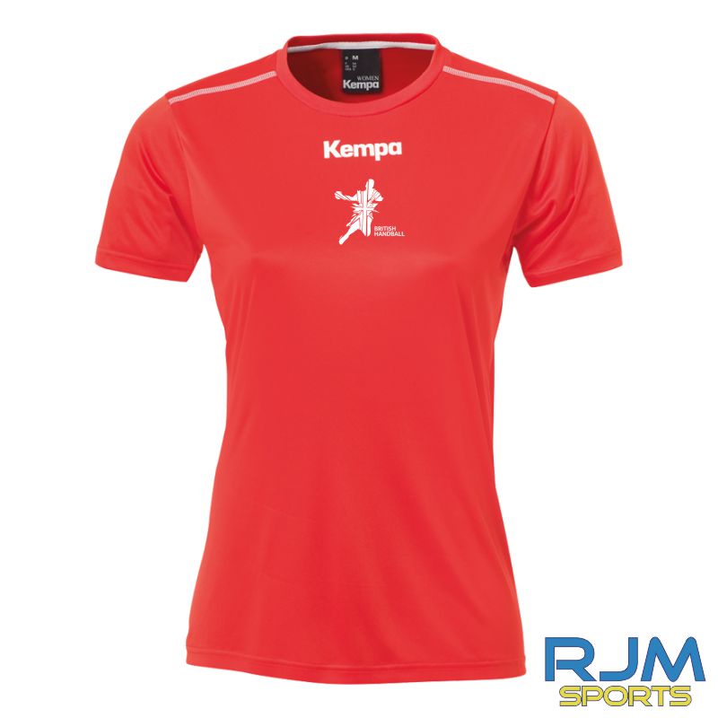 British Handball Association Kempa Ladies Poly Shirt Red