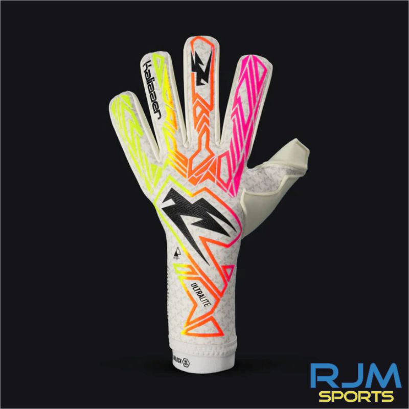 Kaliaaer Ultralite X Veloz Goalkeeper Gloves Pink Flame Orange Fluo Yellow