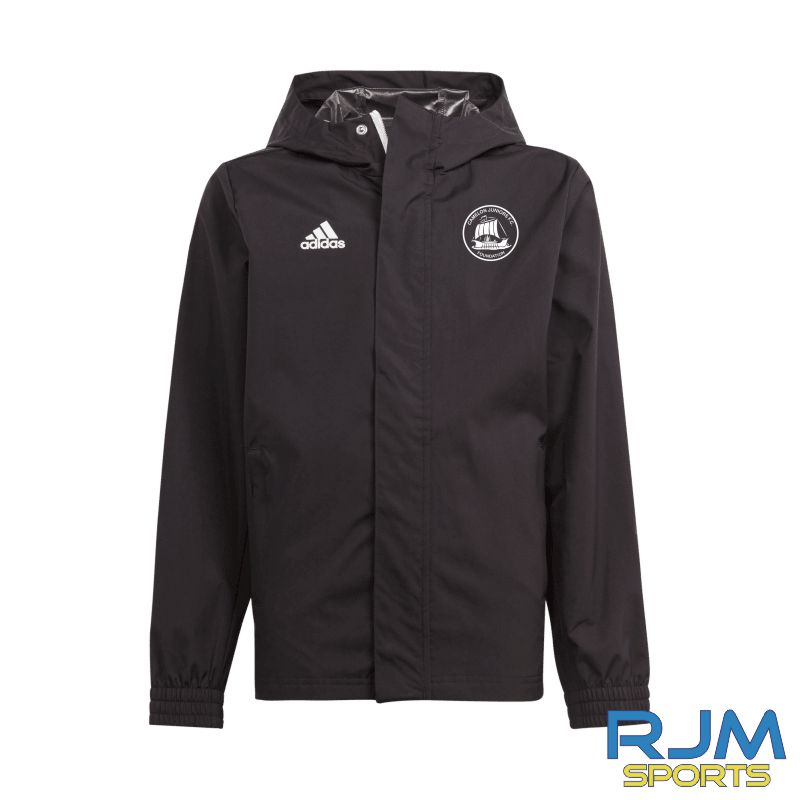 Camelon Juniors Foundation Coaches Adidas Entrada 22 Rain Jacket Black