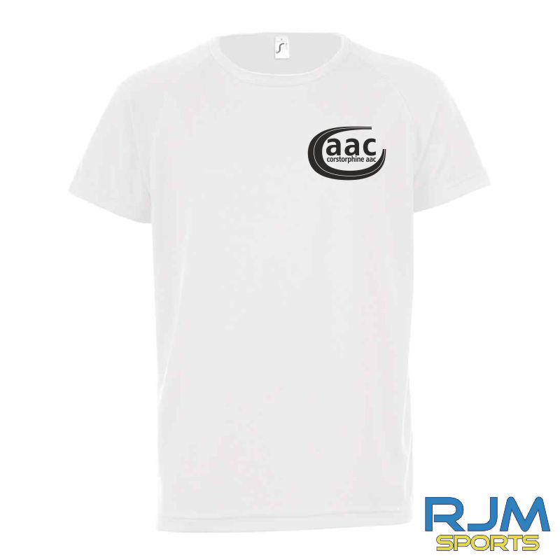 Corstorphine AAC SOL'S Kids Sporty T-Shirt White