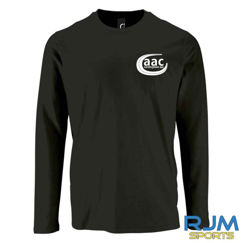 Corstorphine AAC SOL'S Imperial Long Sleeve T-Shirt Black