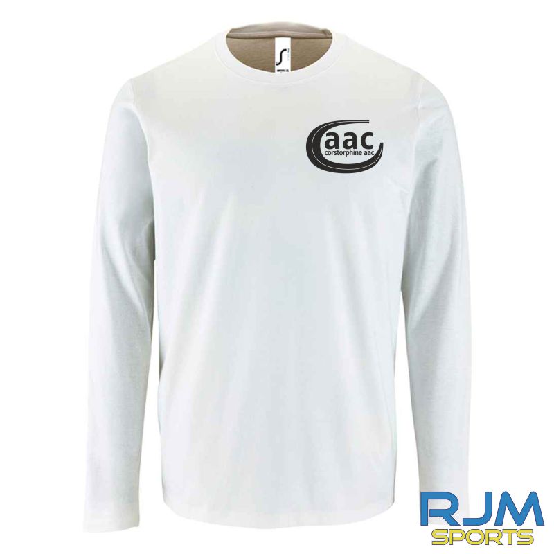 Corstorphine AAC SOL'S Imperial Long Sleeve T-Shirt White