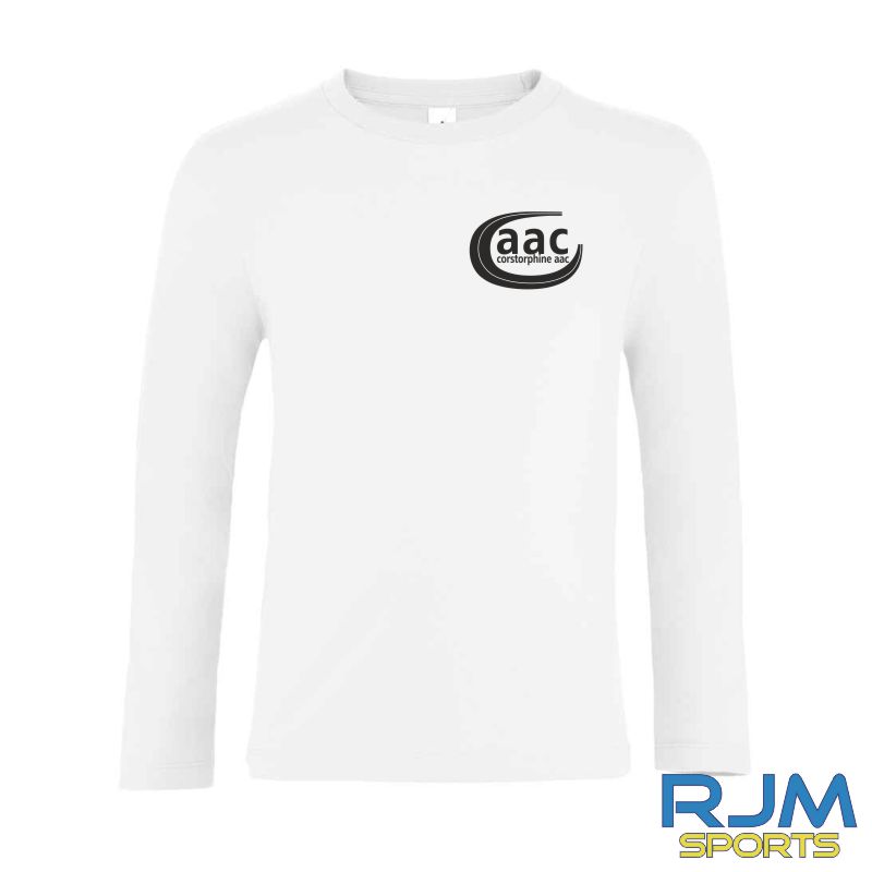 Corstorphine AAC SOL'S Kids Imperial Long Sleeve T-Shirt White