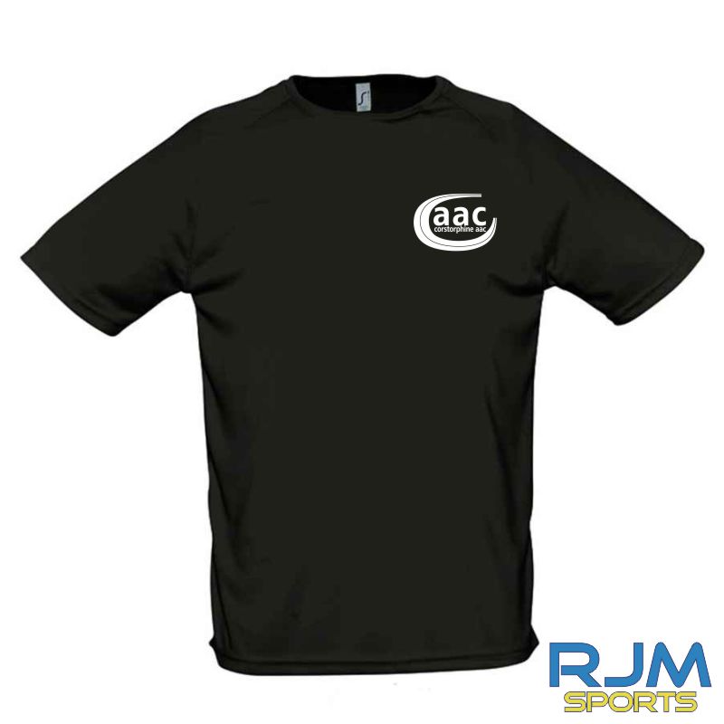 Corstorphine AAC SOL'S Sporty Performance T-Shirt Black