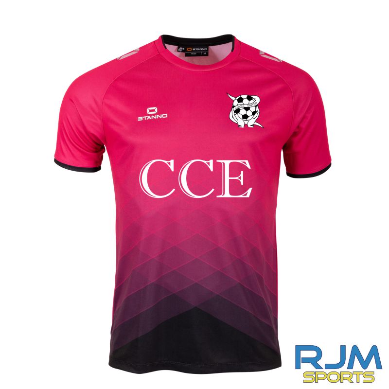 Cowie United FC Girls stanno Altius S/S Shirt Pink/Black