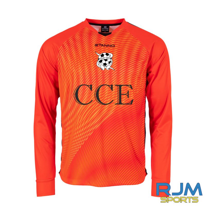 Cowie United FC Away Goalkeeper Stanno Vortex Shirt Orange