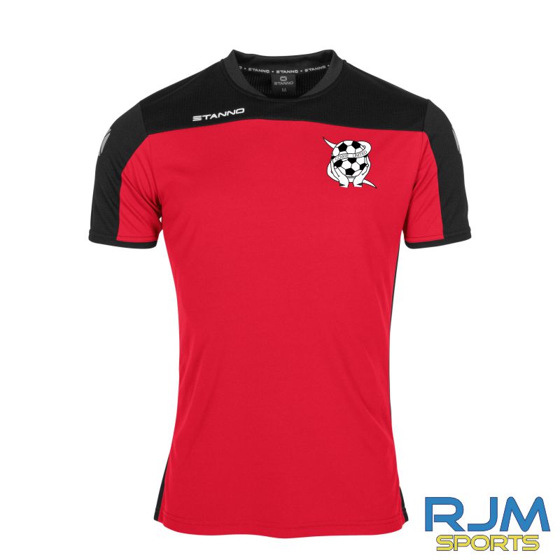 Cowie United FC Players Training Stanno Pride T-Shirt Red/Black