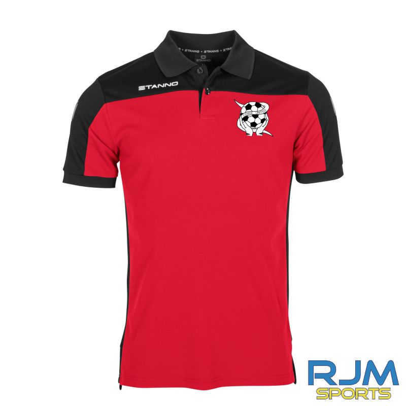 Cowie United FC Stanno Pride Polo Shirt Red/Black