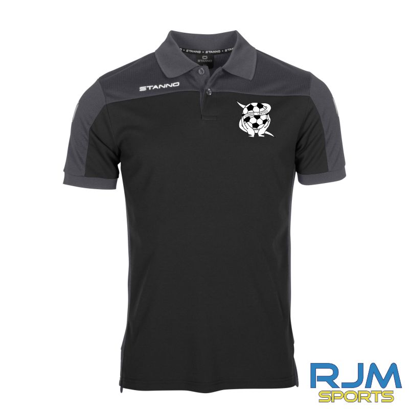 Cowie United FC Coaches Stanno Pride Polo Shirt Black/Anthracite
