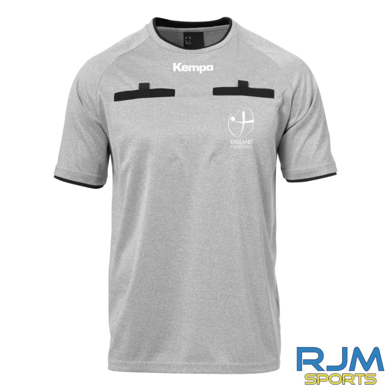 England Handball Kempa Referee Shirt Primary Colour Dark Grey Melange