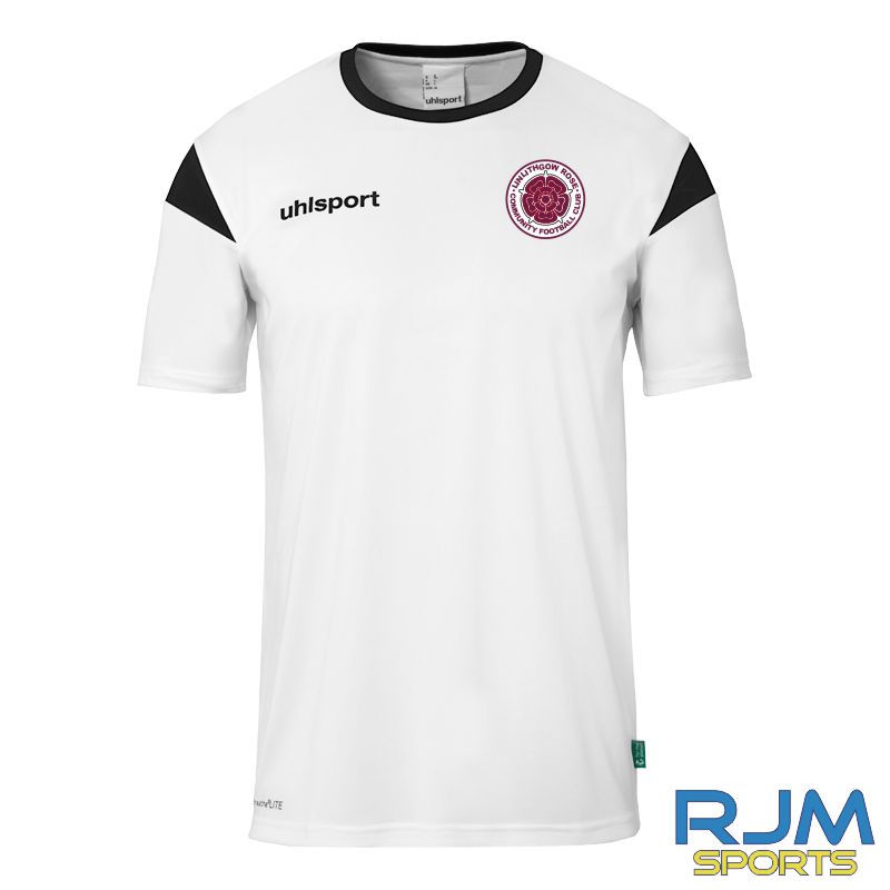 Linlithgow Rose Community Football Club Away Uhlsport Squad 27 Jersey White/Black