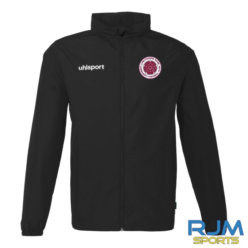 Linlithgow Rose Community Football Club Coaches Uhlsport Essential All Weather Jacket Black