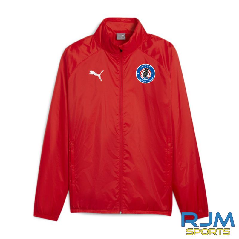Milton FC Puma Team Goal Rain Jacket Red