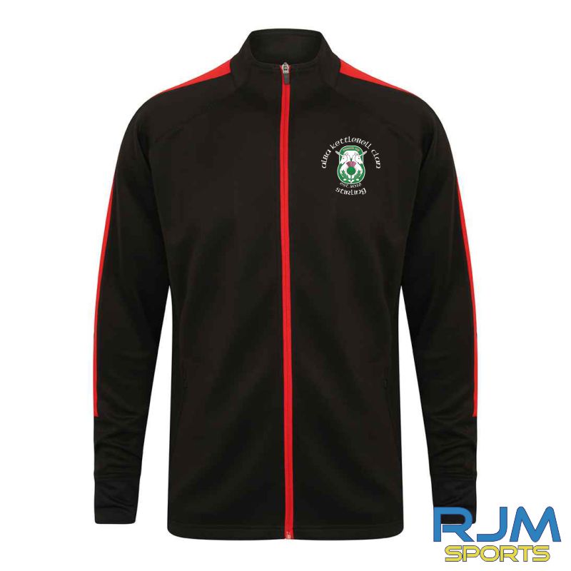 Alba Kettlebell Clan Finden and Hales Knitted Tracksuit Top Black/Red