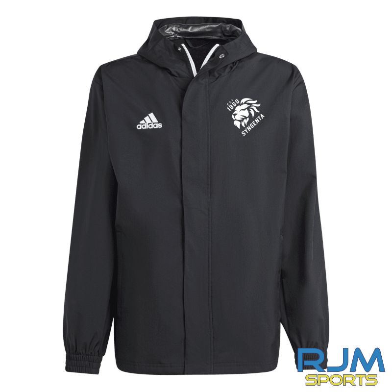 Syngenta Juveniles FC Players Training Adidas Entrada 22 All Weather Jacket Black