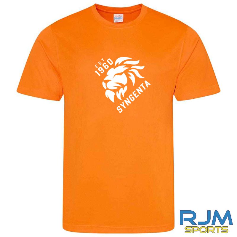 Syngenta Juveniles FC AWDis DriFit T-Shirt Electric Orange