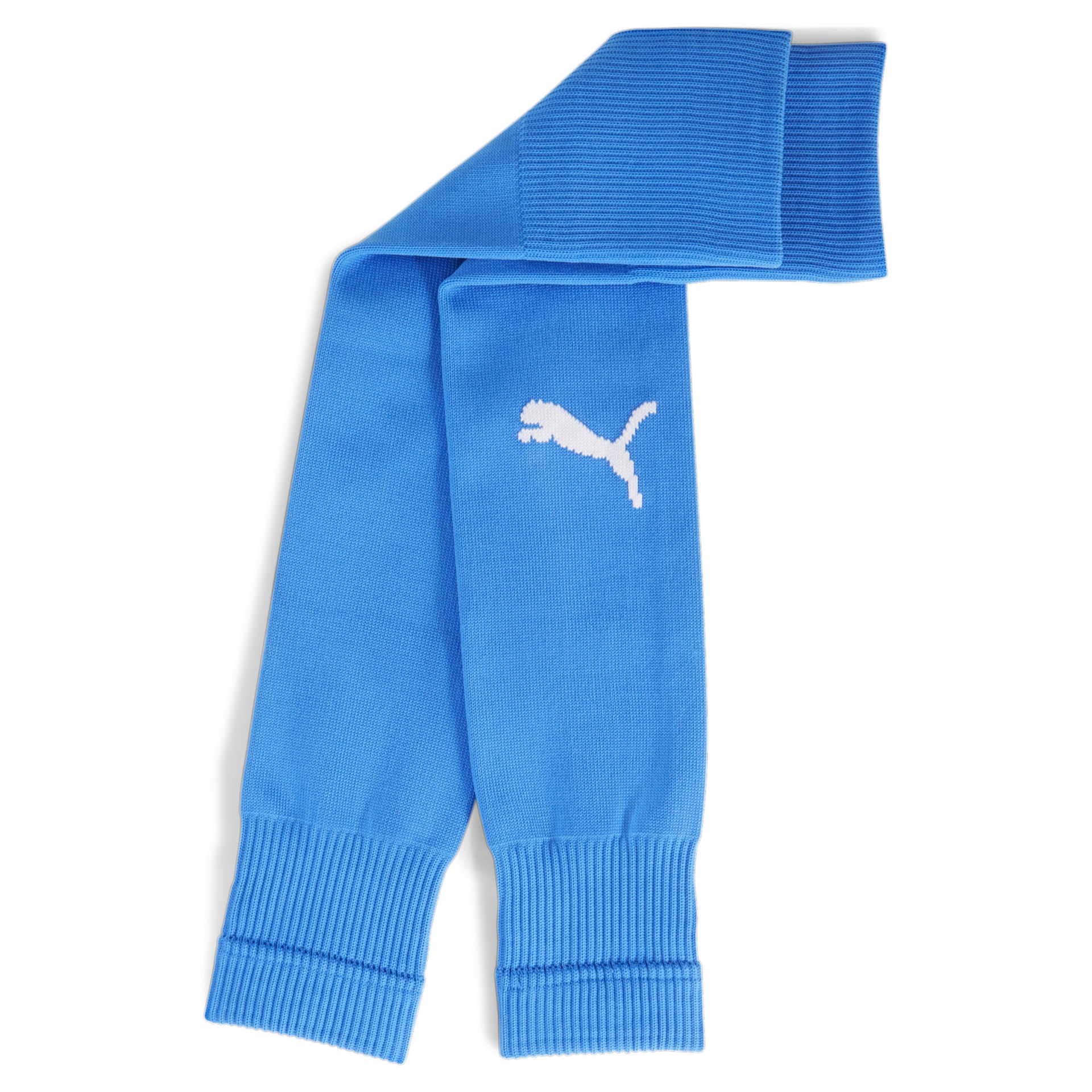 Milton FC Puma Team Goal Sleeve Home Socks Electric Blue Lemonade/White