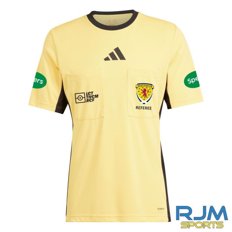 Scottish FA Adidas Referee 24 Short Sleeve Jersey Spark
