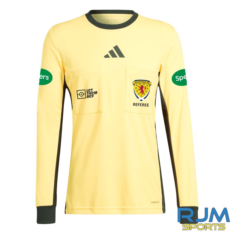 Scottish FA Adidas Referee 24 Long Sleeve Jersey Spark