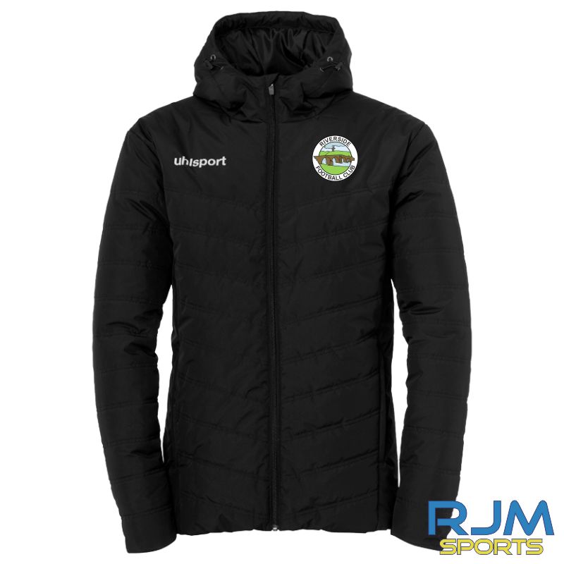 Riverside FC Coaches Uhlsport Essential Winter Padded Jacket Black