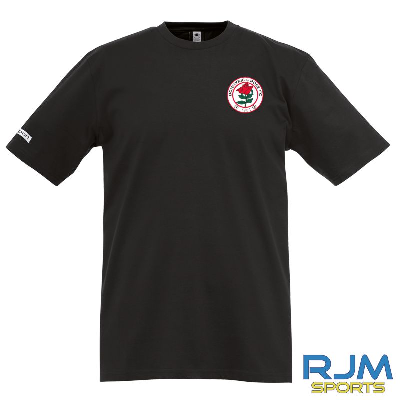 Bonnyrigg Rose FC Uhlsport Teamsport T-Shirt Black