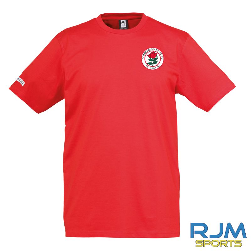 Bonnyrigg Rose FC Uhlsport Teamsport T-Shirt Red
