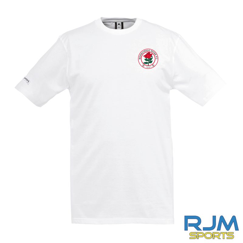 Bonnyrigg Rose FC Uhlsport Teamsport T-Shirt White