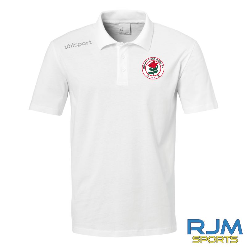 Bonnyrigg Rose FC Uhlsport Essential Polo Shirt White