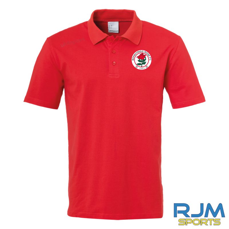 Bonnyrigg Rose FC Uhlsport Essential Polo Shirt Red