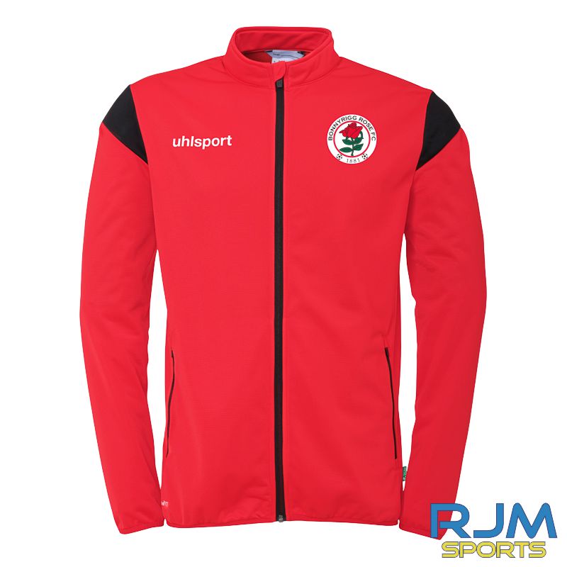 Bonnyrigg Rose FC Uhlsport Squad 27 Classic Jacket Red/Black