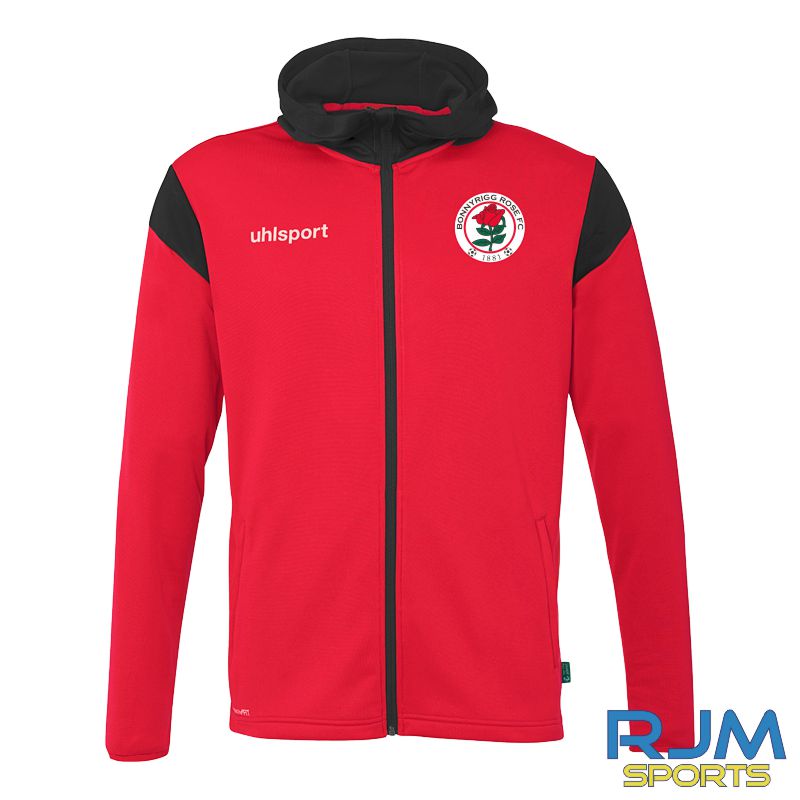 Bonnyrigg Rose FC Uhlsport Squad 27 Track Hood Jacket Red/Black