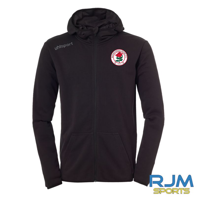 Bonnyrigg Rose FC Uhlsport Essential Hood Jacket Black