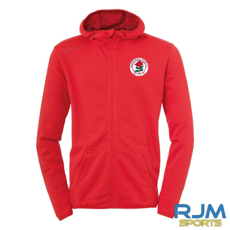Bonnyrigg Rose FC Uhlsport Essential Hood Jacket Red