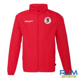 Bonnyrigg Rose FC Uhlsport Essential All Weather Jacket Red - RJM Sports