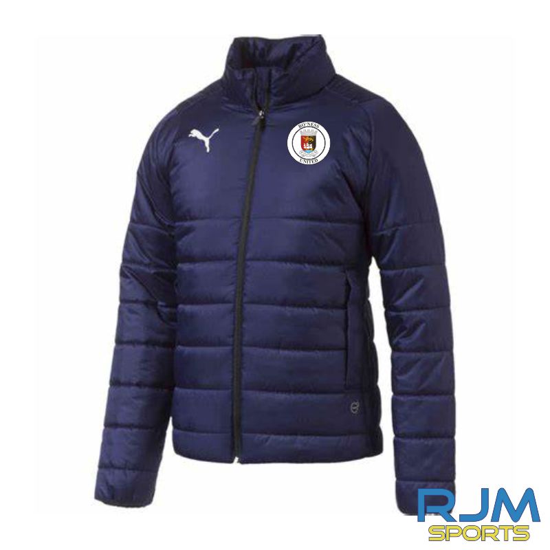Bo'ness Utd FC Puma Team Liga Padded Jacket Peacoat