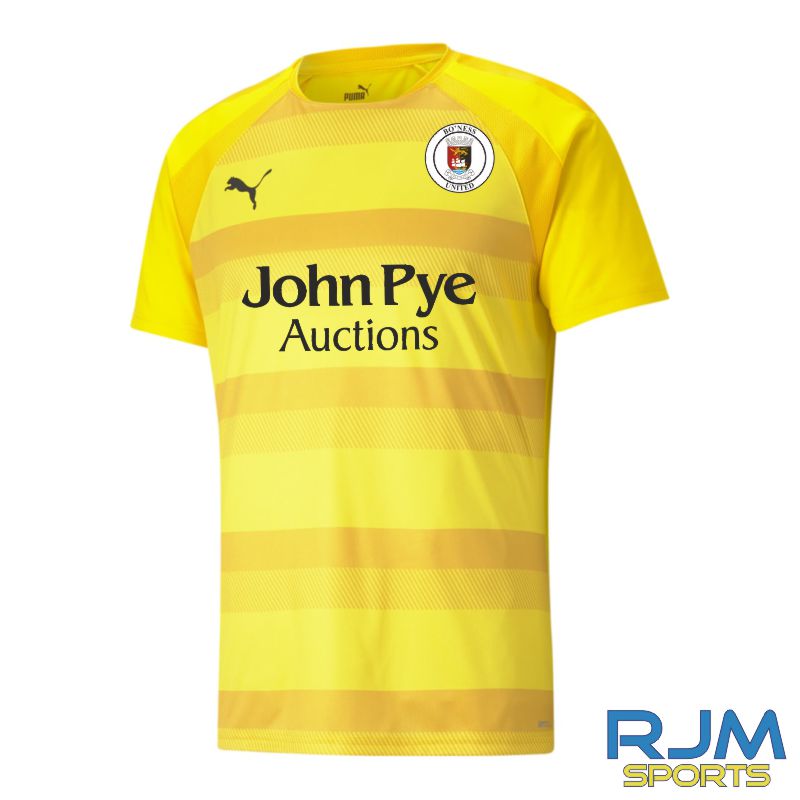 Bo'ness Utd FC Puma Team Vision Away Shirt Cyber Yellow