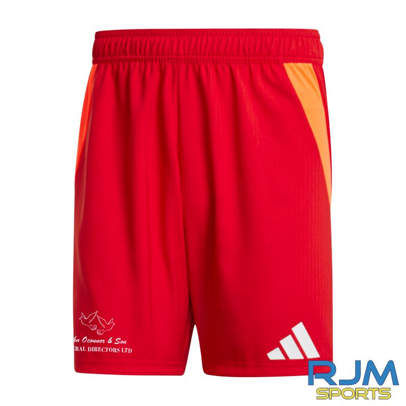 Camelon Juniors FC Home Adidas Tiro 24 Competition Match Shorts Team Power Red