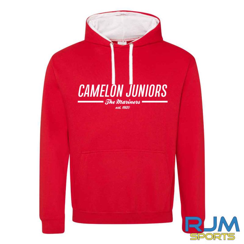 Camelon Juniors FC AWDis Varsity Hoodie Red White