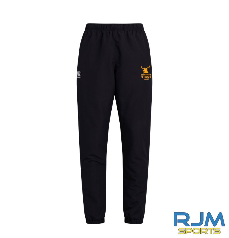 Grangemouth Stags Rugby Mens Canterbury Club Track Pant Black