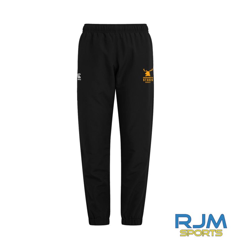 Grangemouth Stags Rugby Youth Canterbury Club Track Pant Black