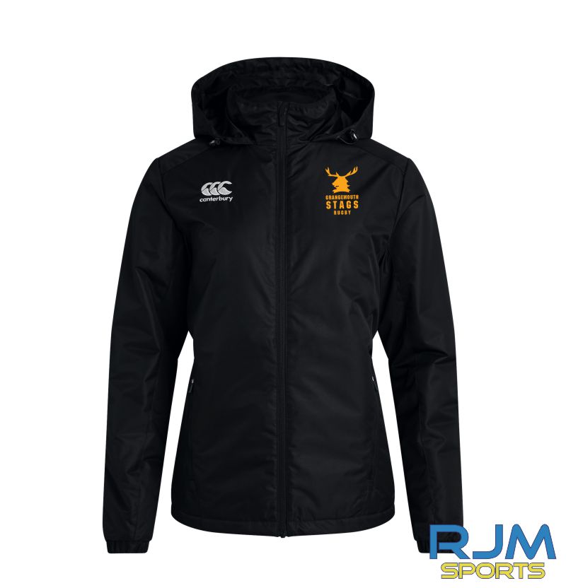 Grangemouth Stags Rugby Women's Canterbury Club Stadium Jacket Black