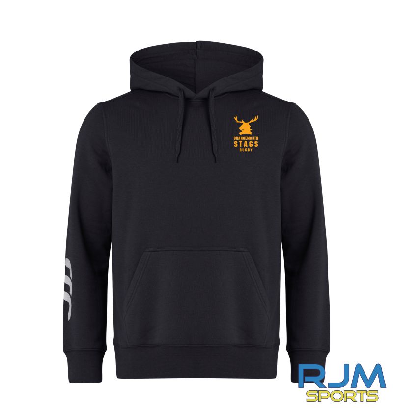 Grangemouth Stags Rugby Mens Canterbury Club Hoodie Black