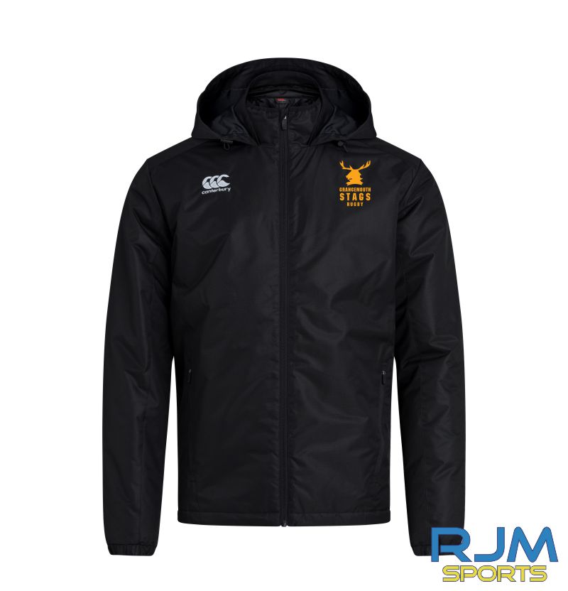 Grangemouth Stags Rugby Mens Canterbury Club Stadium Jacket Black