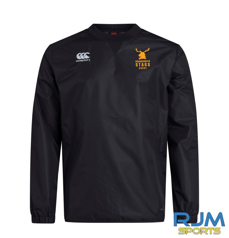 Grangemouth Stags Rugby Women's Canterbury Unisex Contact Top Black