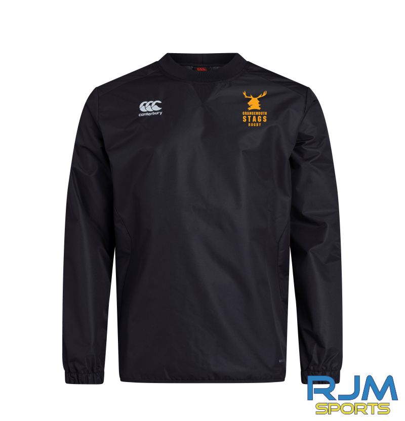 Grangemouth Stags Rugby Mens Canterbury Unisex Contact Top Black