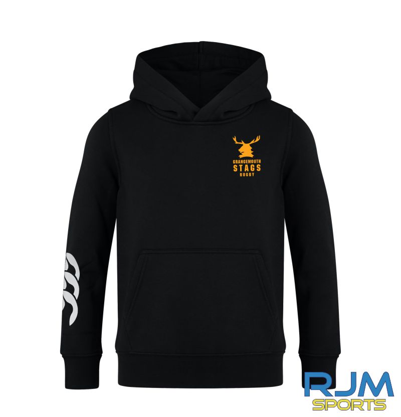 Grangemouth Stags Rugby Youth Canterbury Club Hoodie Black